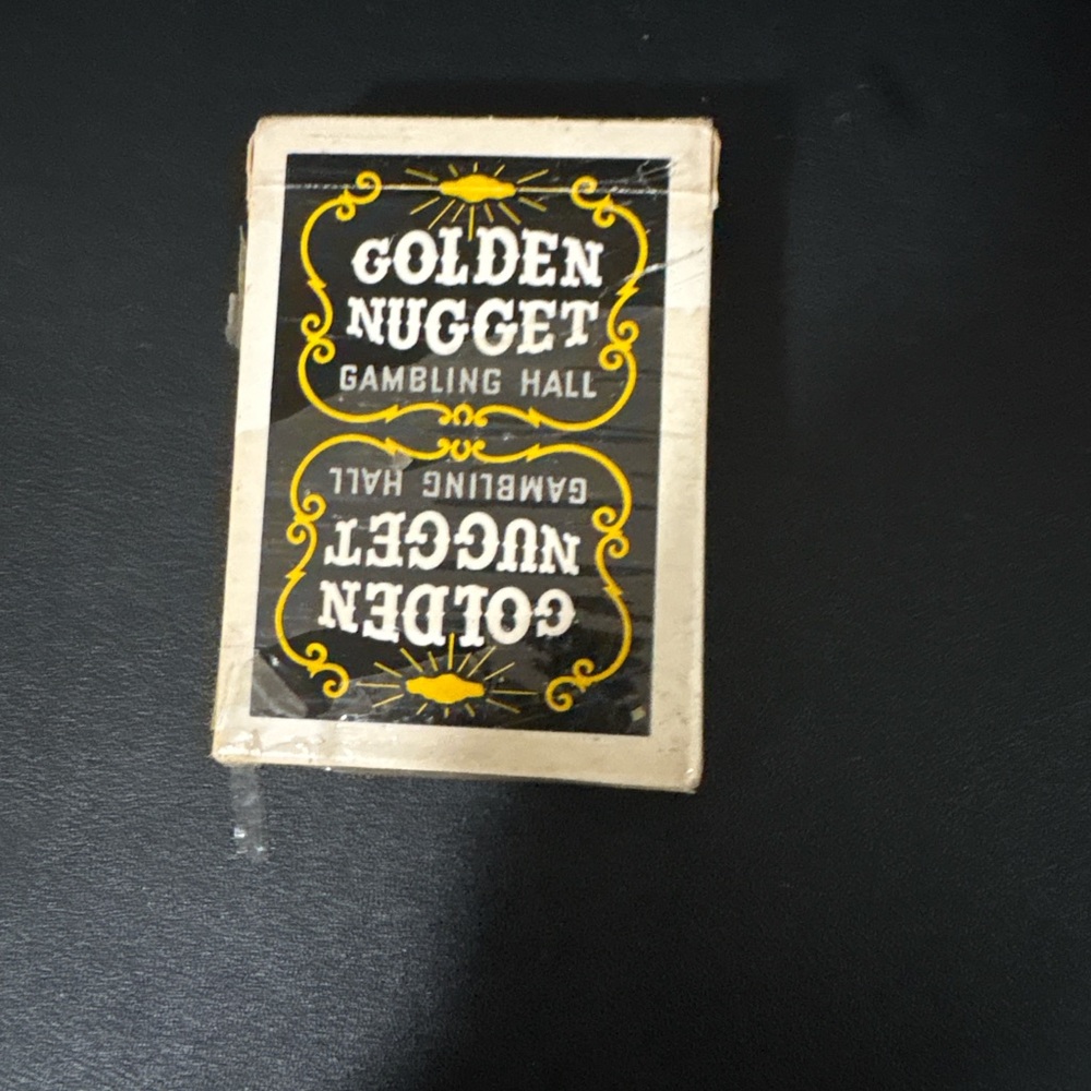 Golden Nugget Playing Cards - Black & Gold Deck